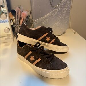 Converse Black and Pink Athletic Shoes